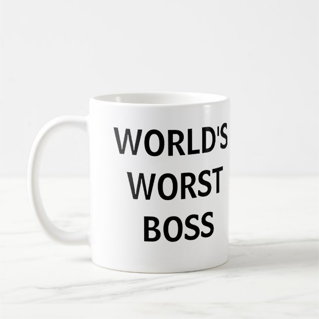 De Café A caneca a mais má do chefe do mundo (Esquerda)
