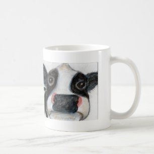 De Café A caneca bonita da vaca personaliza o Natal do