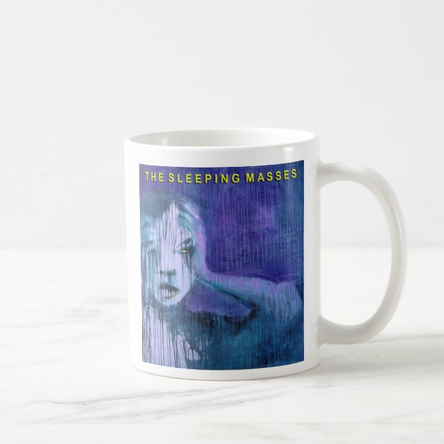 De Café A caneca branca clássica do álbum das massas do (Direita)