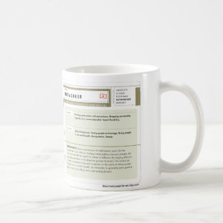 De Café A caneca branca clássica do arquétipo do Networker