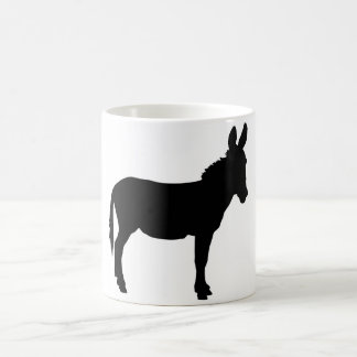 De Café A caneca branca do logotipo do asno PERSONALIZA