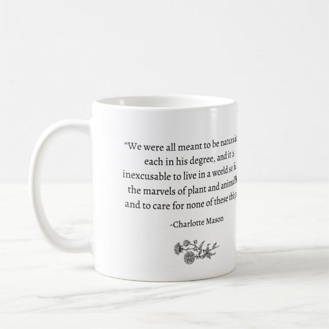 De Café A caneca Charlotte Mason, "Naturalistas" (Esquerda)
