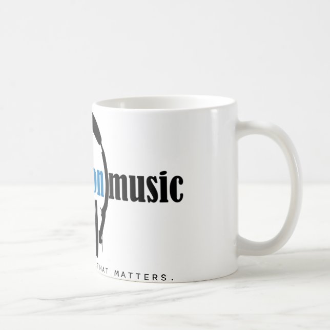 De Café A caneca clássica mostra BEM "música que as (Direita)