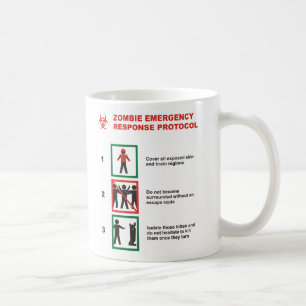 De Café A caneca da emergência do zombi