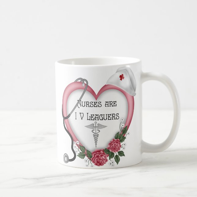 De Café A caneca da enfermeira personalizada (Direita)