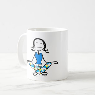 De Café A caneca da meditação das karmas da ioga