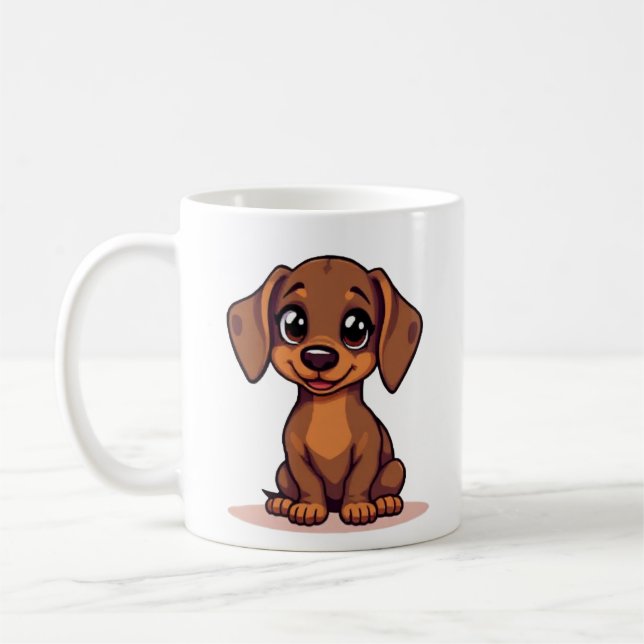 De Café A Caneca Dachshund (Esquerda)