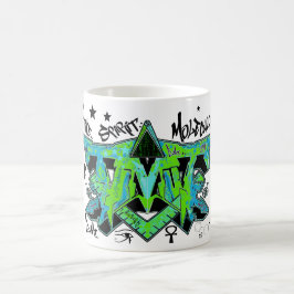 De Café A caneca do ayahuasca do dmt da molécula do