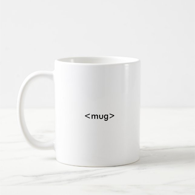 De Café A caneca do codificador do HTML, <mug></mug> (Esquerda)