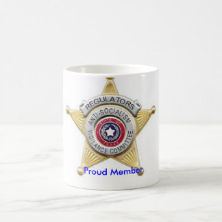 De Café A caneca do crachá dos reguladores