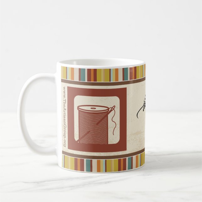 De Café A caneca do MEMBRO do grupo do artesão (bens sewn) (Esquerda)