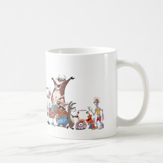 De Café A caneca do molde do tolo simples (Direita)