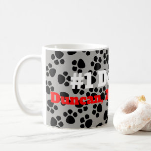 De Café A caneca do pai do cão #1 personaliza com seu nom