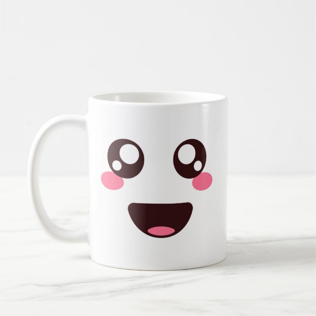 De Café A Caneca do Rosto Fofo (Esquerda)