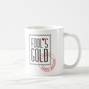 De Café A caneca Dourado do tolo