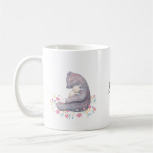 De Café A caneca feita sob encomenda do urso & do coelho