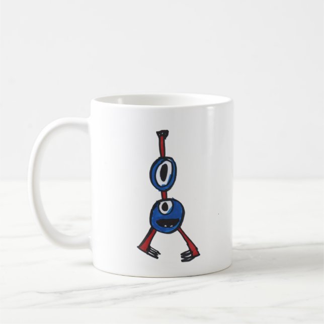 De Café A caneca Inseto azul (Esquerda)