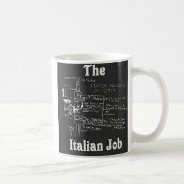 De Café A caneca italiana do mapa do trabalho