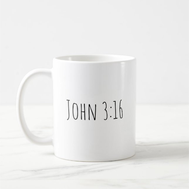 De Café A Caneca "João 3:16" (Esquerda)