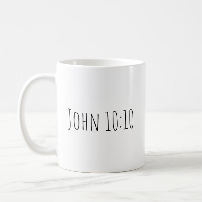 De Café A Caneca John 10:10 (Esquerda)