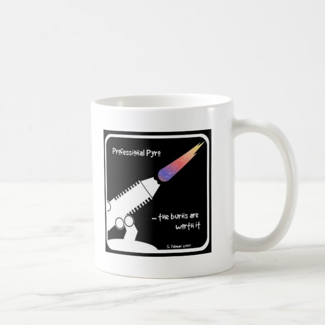 De Café A caneca Pyro profissional 3-Two tomou partido (Direita)