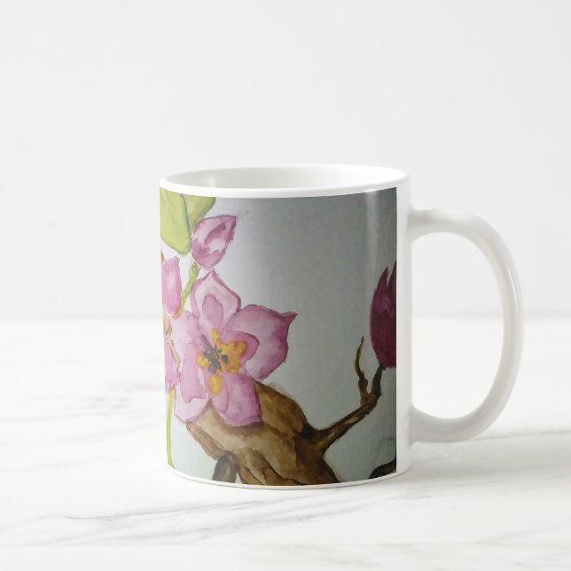 De Café a cereja floresce caneca (Direita)