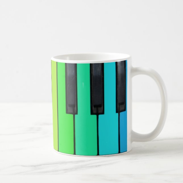 De Café a chave do piano projetou a caneca (Direita)