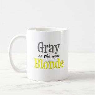De Café A cinza é a caneca engraçada loura nova