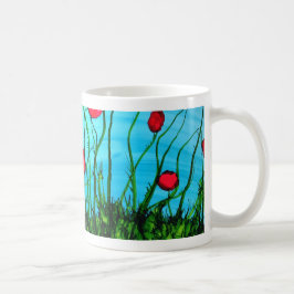 De Café A é para a caneca Azure da arte do alfabeto