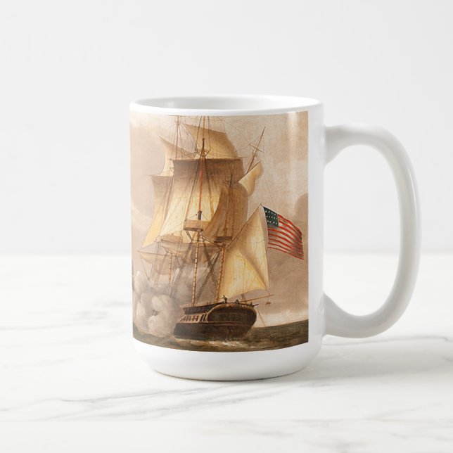 De Café A fragata da navigação do oceano envia a caneca da (Direita)