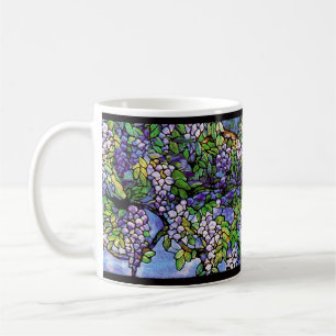 De Café A glicínia floresce a caneca
