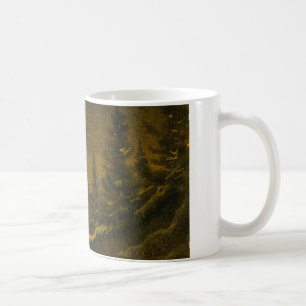 De Café A lua noturno do caçador rural da caneca da