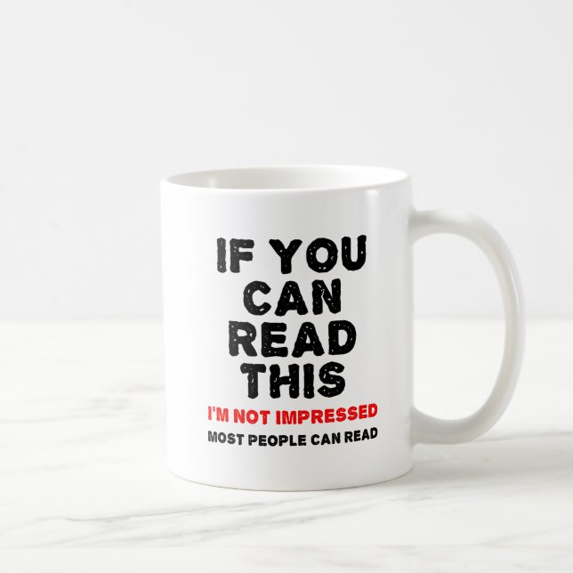 De Café A Maioria das Pessoas Pode Ler Caneca Divertida (Direita)