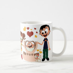 De Café A mamãe ama a caneca 02 do bebê (Mama Voli Bebu)
