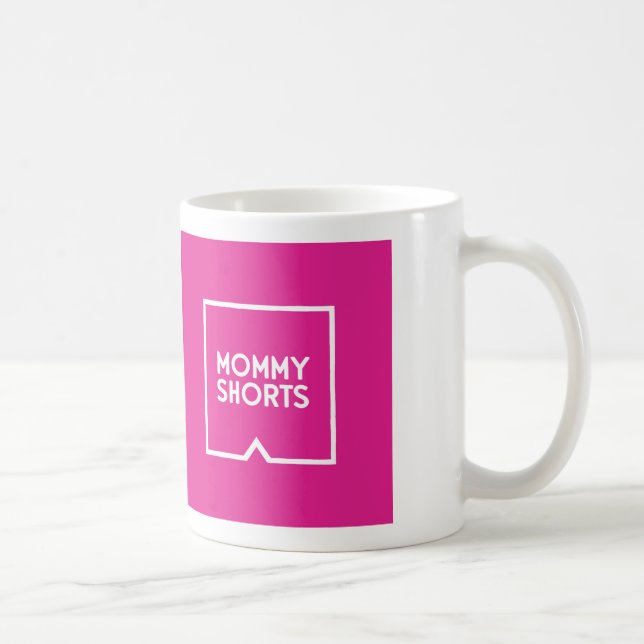 De Café A mamãe Shorts a caneca - rosa (Direita)