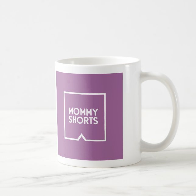 De Café A mamãe Shorts a caneca - roxo (Direita)
