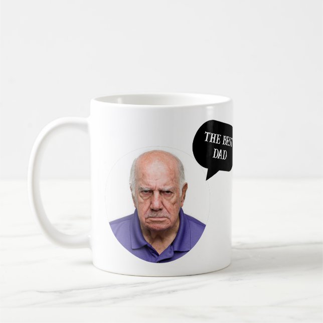 De Café A melhor caneca para o pai Zangado engraçado homem (Esquerda)