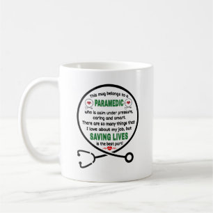 De Café A Mug do paramédico. Esta Caneca Pertence A Um