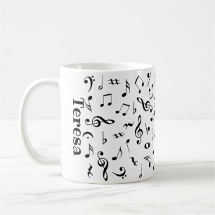 De Café A música personalizada nota a caneca