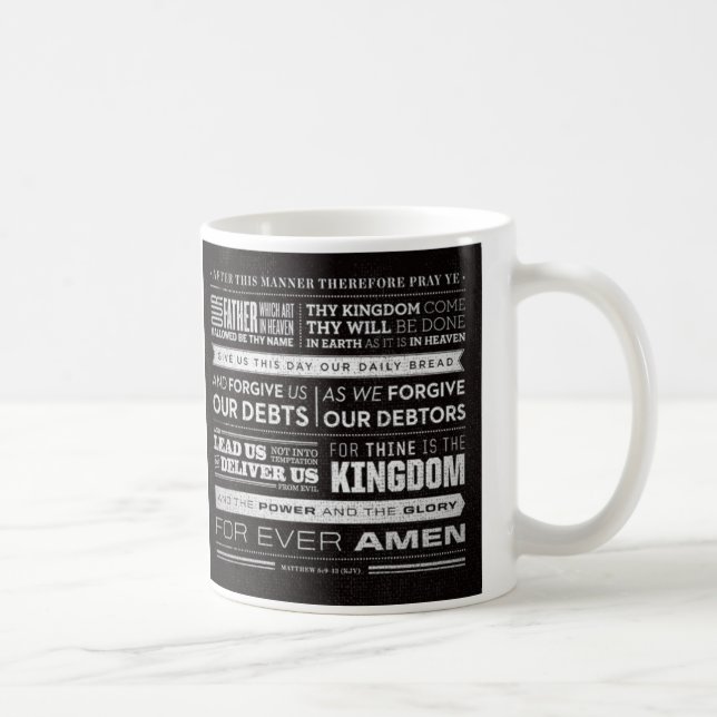 De Café A Oração do senhor exprime a caneca (Direita)