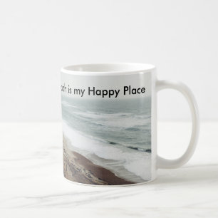 De Café A praia é minha caneca feliz do lugar