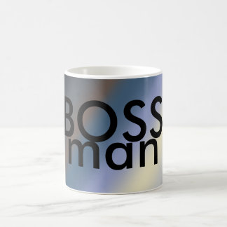 De Café A prata da caneca do homem do CHEFE/rouba misturas