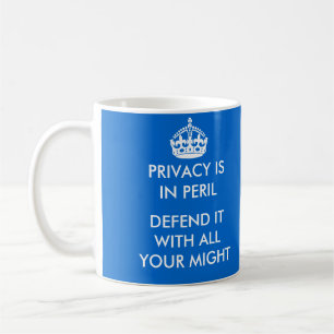 De Café A privacidade está na caneca do perigo