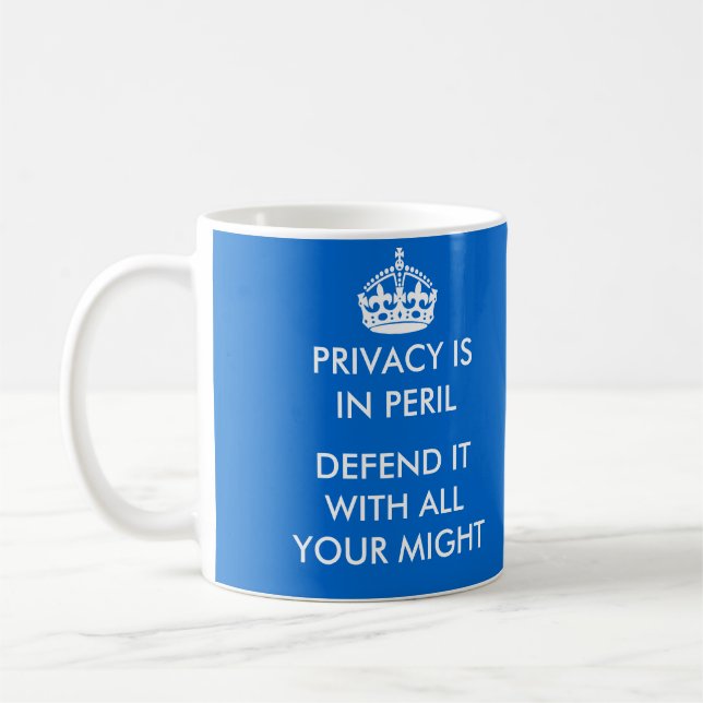 De Café A privacidade está na caneca do perigo (Esquerda)