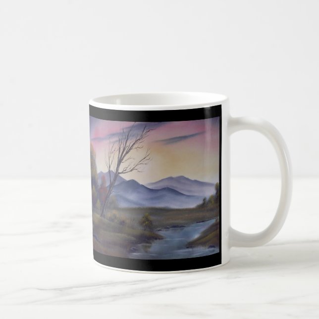 De Café A queda grande MountainsTwo tomou partido caneca (Direita)