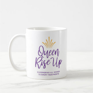 De Café A rainha aumenta acima caneca