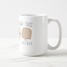 De Café Abacate + Caneca engraçada dos melhores amigos do