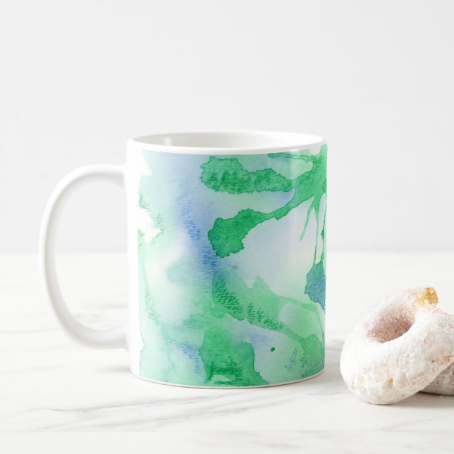 De Café Abstrato em uma caneca (Com Donut)