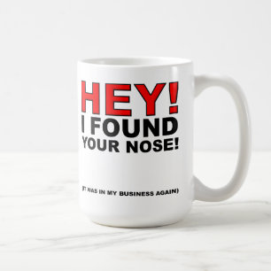 De Café Achei Seu Nariz Caneca Divertida