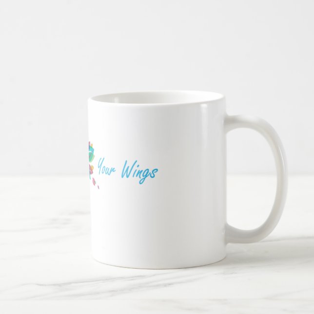 De Café Acredite em sua caneca das asas (Direita)